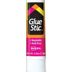 Avery® Permanent Glue Stic™, Washable, Nontoxic, 0.26 Oz, 1 Glue Stick