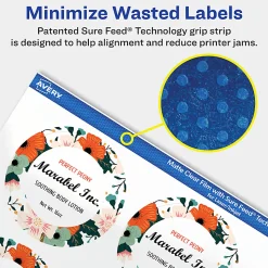 Avery® Permanent Labels With Sure Feed®, 94501-CMF25, Round, 2