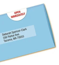 Avery® Permanent Mailing Seals, 5247, Round, 1" Diameter, Pack Of 600