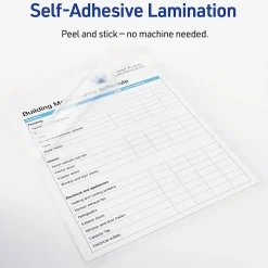 Avery® Permanent Self-Adhesive Laminating Sheets, 9
