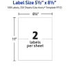 Avery® Permanent Shipping Labels With TrueBlock® Technology, 5912, 5 1/2" x 8 1/2", White, Box Of 500