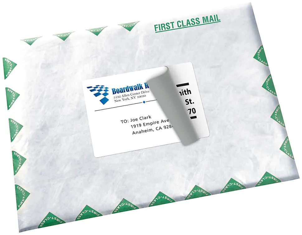 Avery® Permanent Shipping Labels with TrueBlock® Technology, 5292, 4" x 6", White Pack Of 20