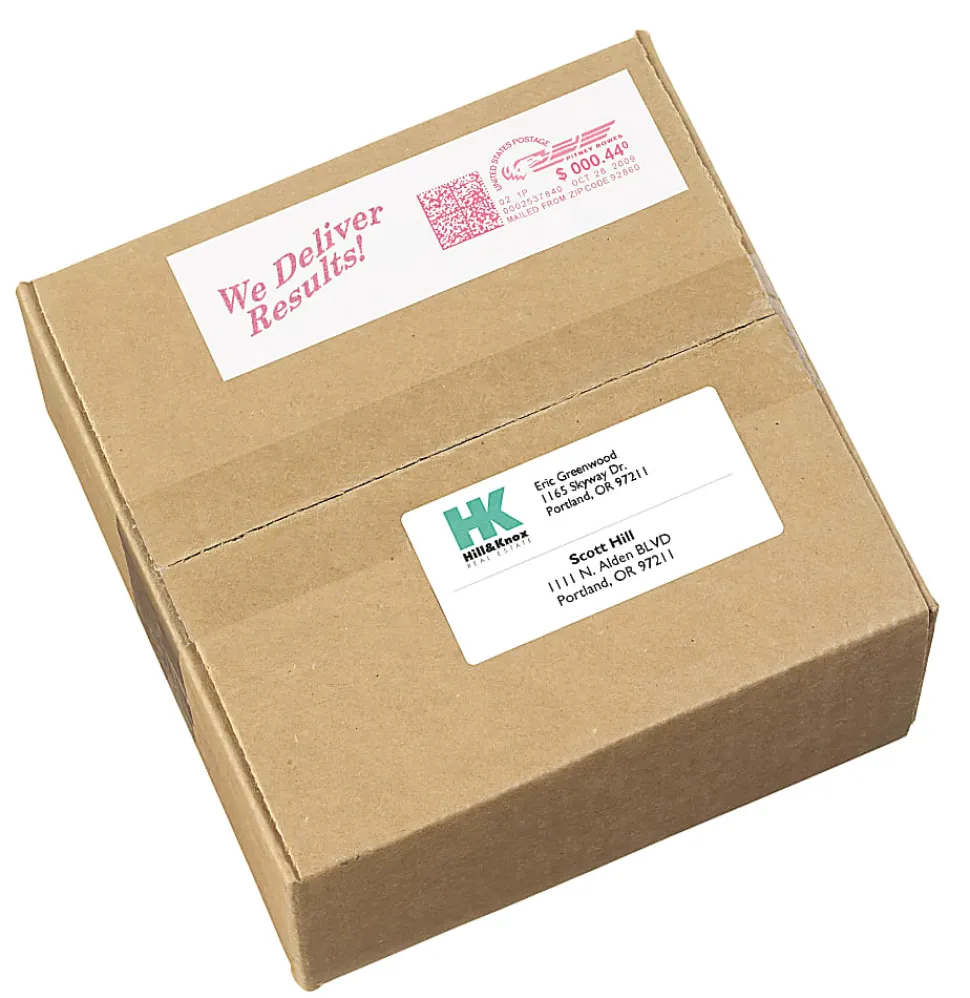 Avery® Postage Meter Labels For Personal Post Office™ E700, 5289, 1 3/16" x 6", White, Pack Of 60