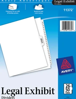 Avery® Premium Collated Legal Dividers Avery® Style, Side-Tab, 26-50 & Table Of Contents, 8-1/2