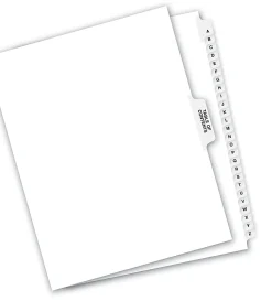 Avery® Premium Collated Legal Dividers Avery® Style, Side-Tab, A-Z & Table Of Contents, 8 1/2