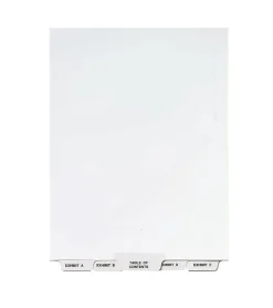 Avery® Premium Collated Legal Dividers Avery® Style, A-Z & Table Of Contents, 8 1/2" x 11", White