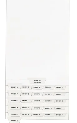 Avery® Premium Collated Legal Dividers Avery® Style, A-Z & Table Of Contents, 8 1/2