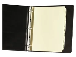 Avery® Preprinted Laminated Tab Dividers, Gold Reinforced Binding Edge, 8 1/2" x 11", Buff, 1-31 Tabs, 1 Set