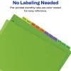 Avery® Preprinted Plastic Dividers, A-Z, 12-Tab,  Multicolor, 1 Set