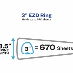 Avery® Preprinted Safety Data Sheet 3-Ring Binder, 3