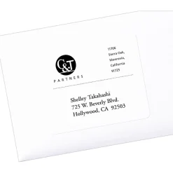 Avery PRES-a-ply™ Labels for Laser and Inkjet Printers, AVE30604, Rectangle, 3 1/3"W x 4"L, White, Box Of 600