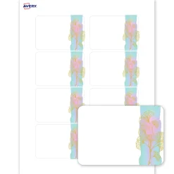 Avery® Printable Adhesive Name Badges/Preprinted Designs, Rectangle, S00-EVS, 2-1/3