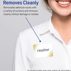 Avery® Printable Adhesive Name Badges With Preprinted Designs, Rectangle, S00-EW9, 2-1/3