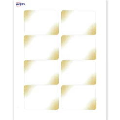 Avery® Printable Adhesive Name Badges With Preprinted Designs, Rectangle, S00-EW9, 2-1/3