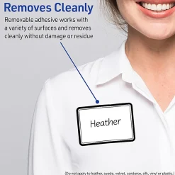 Avery® Printable Adhesive Name Badges/Preprinted Designs, Rectangle, S00-EY6, 2-1/3