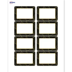 Avery® Printable Adhesive Name Badges/Preprinted Designs, Rectangle, S00-ETK, 2-1/3