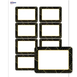 Avery® Printable Adhesive Name Badges/Preprinted Designs, Rectangle, S00-ETK, 2-1/3
