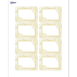 Avery® Printable Adhesive Name Badges/Preprinted Designs, Rectangle, S00-EW8, 2-1/3