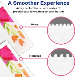 Avery® Printable Business Cards With Sure Feed® Technology For Inkjet Printers, 2" x 3.5", Ivory, 250 Blank Cards