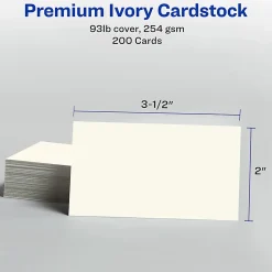 Avery® Printable Clean Edge® Business Cards With Sure Feed® Technology For Inkjet Printers, 2