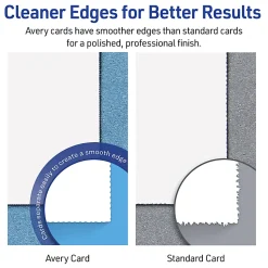 Avery® Printable Index Cards With Sure Feed® Technology, 3" x 5", White, Pack Of 150 Cards