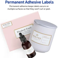 Avery® Printable Labels With Metallic Border, Round, 2