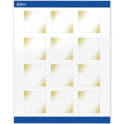 Avery® Printable Labels With Sure Feed® Technology, S00-EWA, Square, 2