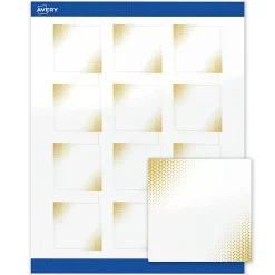 Avery® Printable Labels With Sure Feed® Technology, S00-EWA, Square, 2