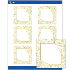 Avery® Printable Labels With Sure Feed® Technology, S00-EW7, Square, 3
