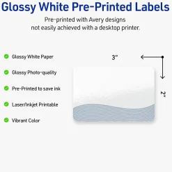 Avery® Printable Labels With Sure Feed® Technology, S00-ETZ, Rectangle, 2