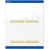 Avery® Printable Labels With Sure Feed® Technology, S00-EWT, Rectangle, 4" x 3-1/3", Glossy White With Preprinted Gold Lace Trim Pattern, Pack Of 40