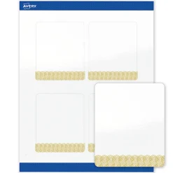 Avery® Printable Labels With Sure Feed® Technology, S00-EWT, Rectangle, 4