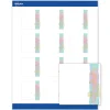Avery® Printable Labels With Sure Feed® Technology, S00-EVV, Rectangle, 1" x 2-5/8", Glossy White With Preprinted Gold Leaf Pattern, Pack Of 160