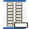 Avery® Printable Labels With Sure Feed® Technology, S00-EWR, Square, 2" x 2", Glossy White With Preprinted Gold Lace Trim Pattern, Pack Of 120