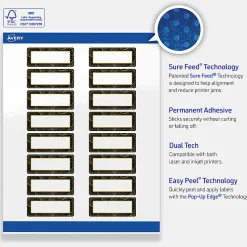Avery® Printable Labels With Sure Feed® Technology, S00-EWR, Square, 2