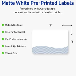 Avery® Printable Labels With Sure Feed® Technology, S00-ETZ, Rectangle, 2