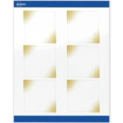 Avery® Printable Labels With Sure Feed® Technology, S00-EWQ, Square, 3