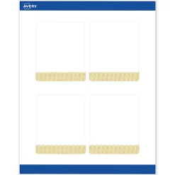 Avery® Printable Labels With Sure Feed® Technology, S00-EWT, Rectangle, 4