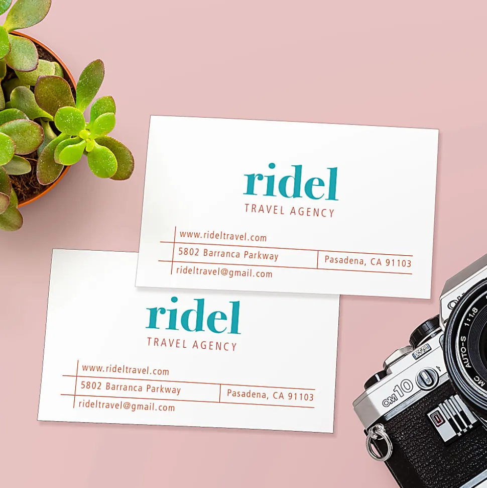 Avery® Printable Microperforated Business Cards With Sure Feed® Technology For Laser Printers, 2" x 3-1/2", White, Pack Of 250 Blank Cards