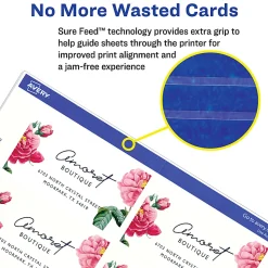 Avery® Printable Microperforated Business Cards With Sure Feed® Technology For Laser Printers, 2