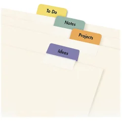 Avery® Printable Self-Adhesive Tabs, Multicolor, Pack Of 80