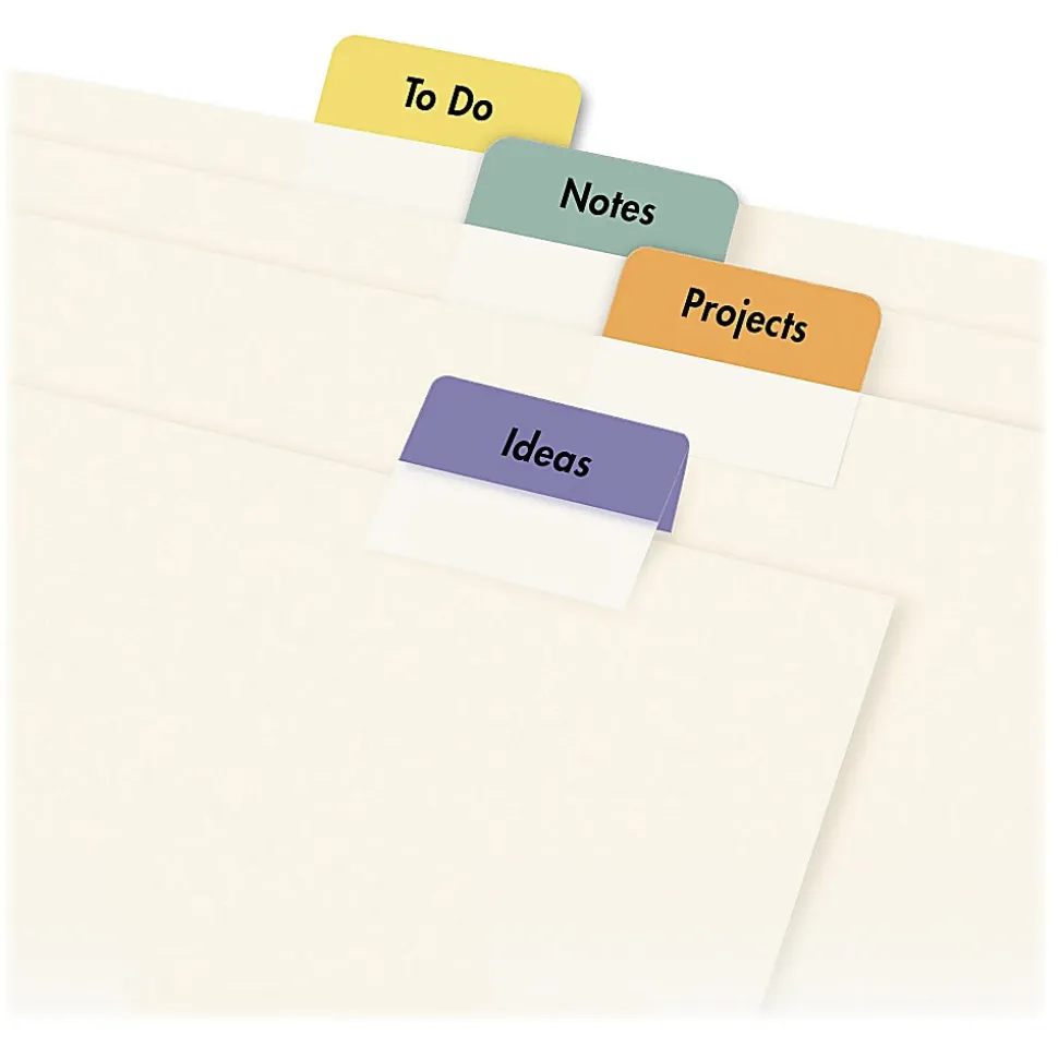 Avery® Printable Self-Adhesive Tabs, Multicolor, Pack Of 80