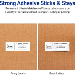 Avery® Printable Waterproof Labels with Sure Feed®, Rectangle, 1