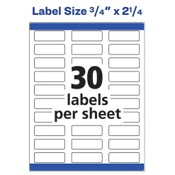 Avery® Print-to-the-Edge Copier Address Labels - 3/4