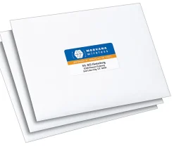 Avery® Print-To-The-Edge Permanent Address Laser Labels, 6871, 1 1/4