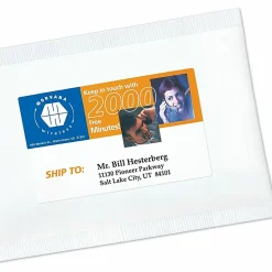 Avery® Print-to-the-Edge Shipping Labels With Sure Feed® Technology, 6876, Rectangle, 4-3/4" x 7-3/4", White, Pack Of 50