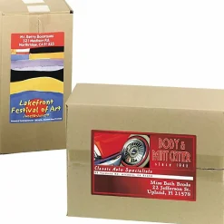 Avery® Print-to-the-Edge Shipping Labels With Sure Feed® Technology, 6876, Rectangle, 4-3/4" x 7-3/4", White, Pack Of 50