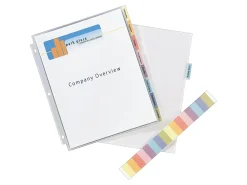 Avery® Protect 'n Tab™ Tabbed Sheet Protector Dividers, 8-1/2" x 11", Clear, 8/Pack