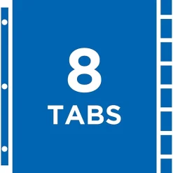 Avery® Protect 'n Tab™ Tabbed Sheet Protector Dividers, 8-1/2