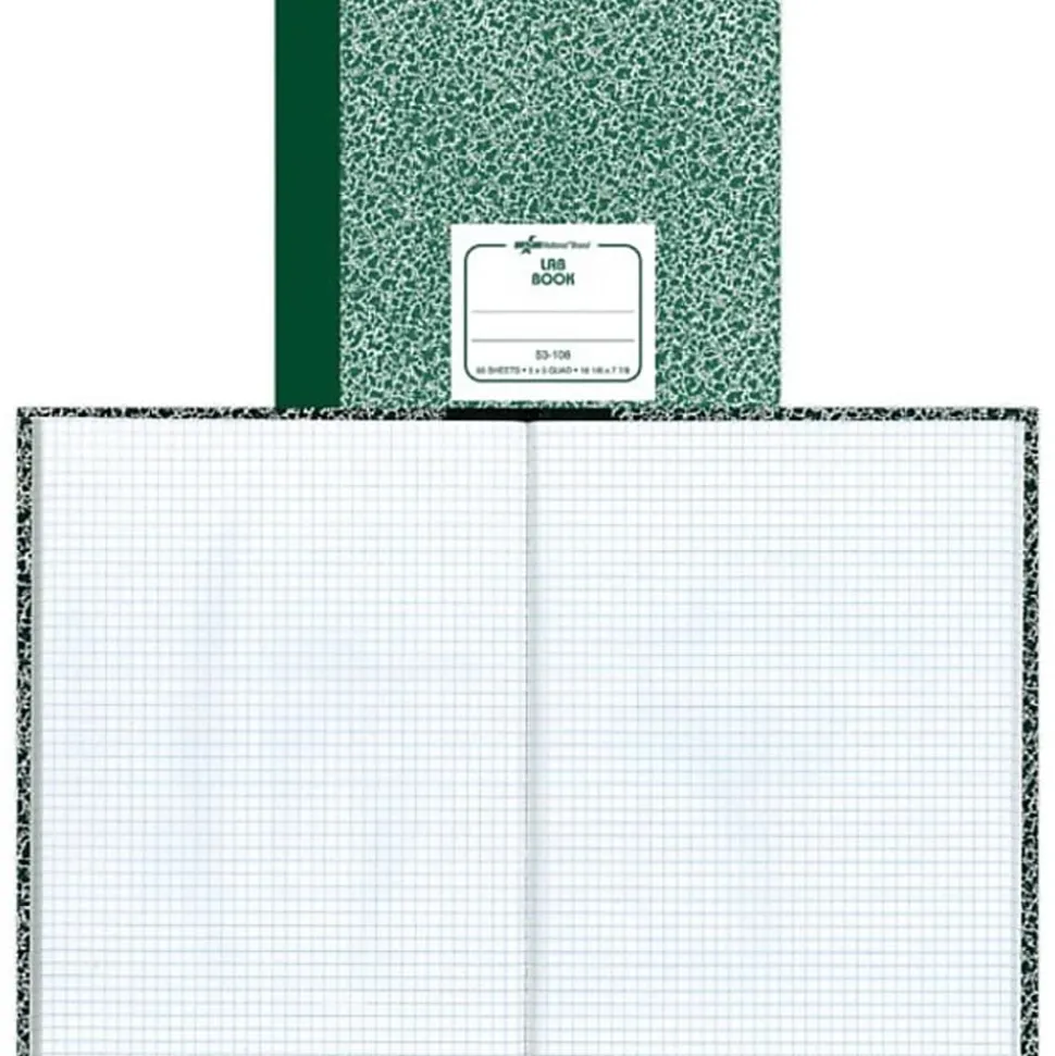 Avery® Quadrille Laboratory Notebook, 7 7/8" x 10 1/4", Quadrille Ruled, 60 Sheets